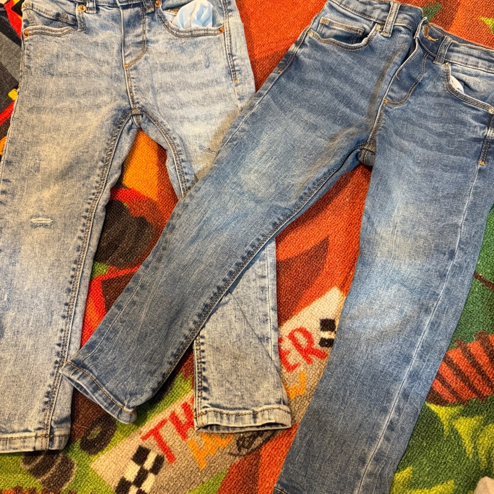 Zara boys Light and Dark Blue Skinny Jeans
